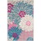 Homeroots 2 x 3 ft. Gray & Pink Tropical Flower Scatter Area Rug 385421 - alternate 1